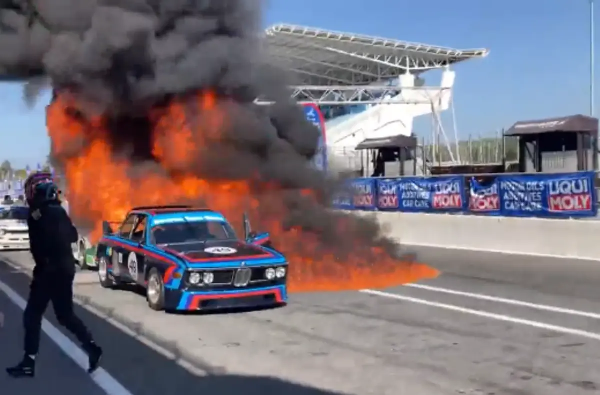 Imagem de contexto do artigo Choque, explosão e incêndio no Estoril Classics. Veja o vídeo