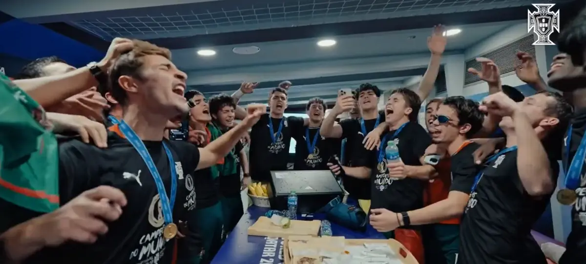 Imagem de contexto do artigo Seleção sub-17 em êxtase: música de Mariza cantada pelos jogadores