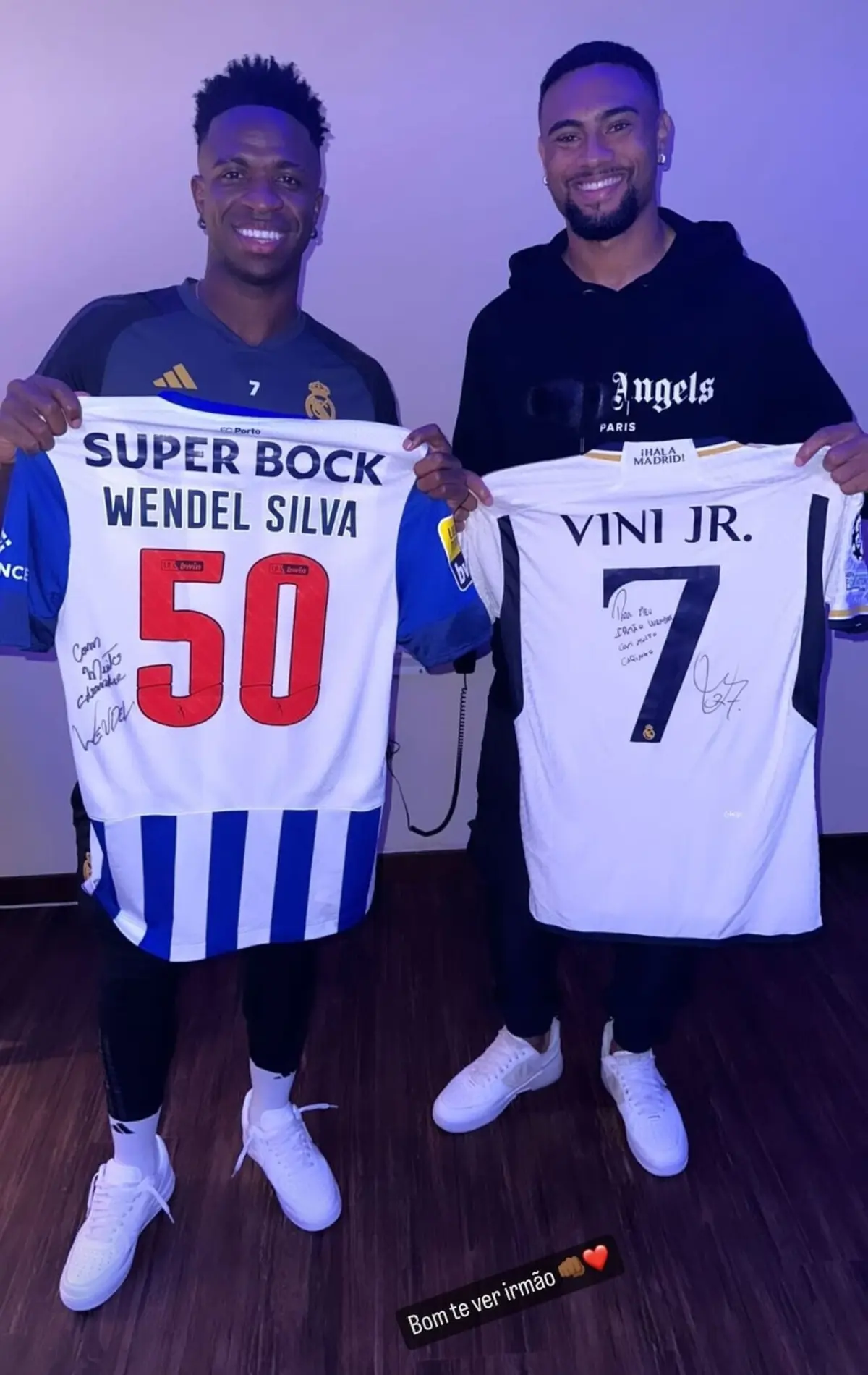 Imagem de contexto do artigo Avançado do FC Porto B troca camisolas com Vinícius Jr.