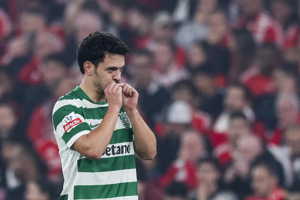 Pedro Gonçalves marcou o 99.º golo da carreira no jogo com o Benfica