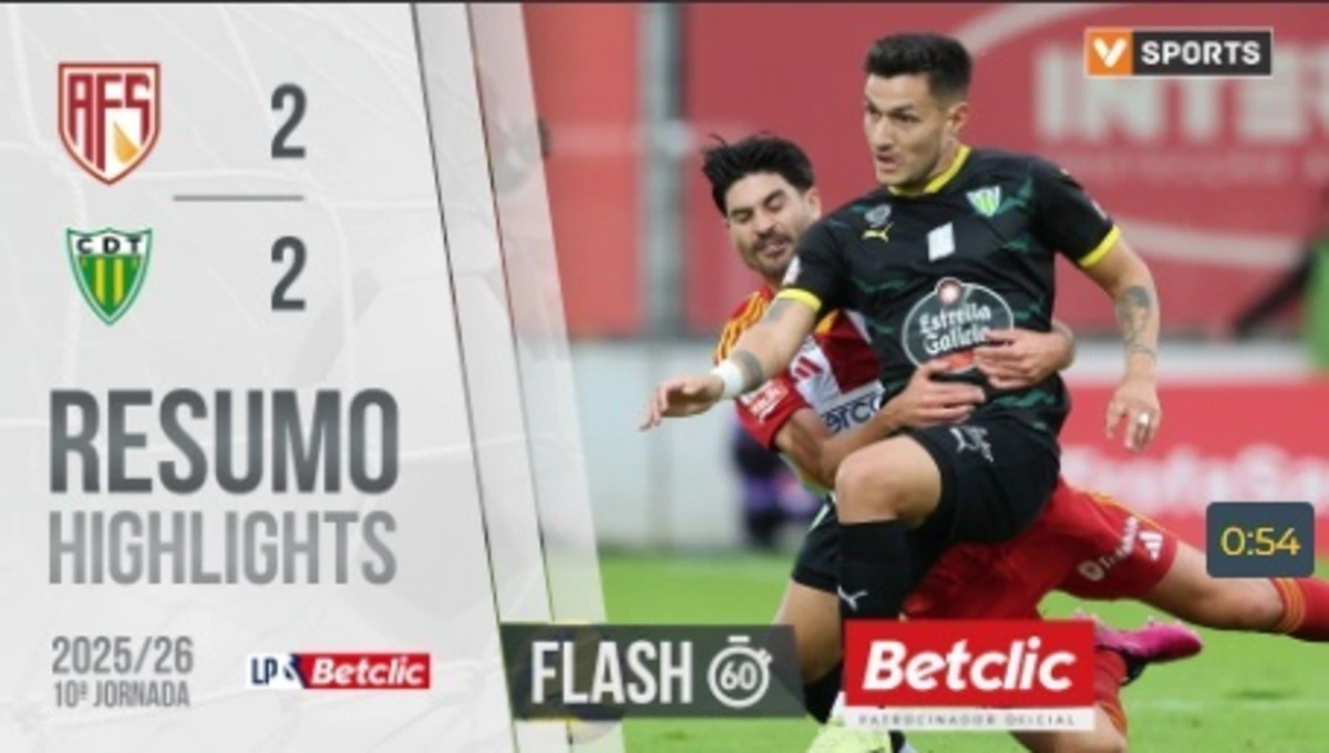 Imagem de contexto do artigo Quatro golos para ver neste resumo do Aves SAD-Tondela