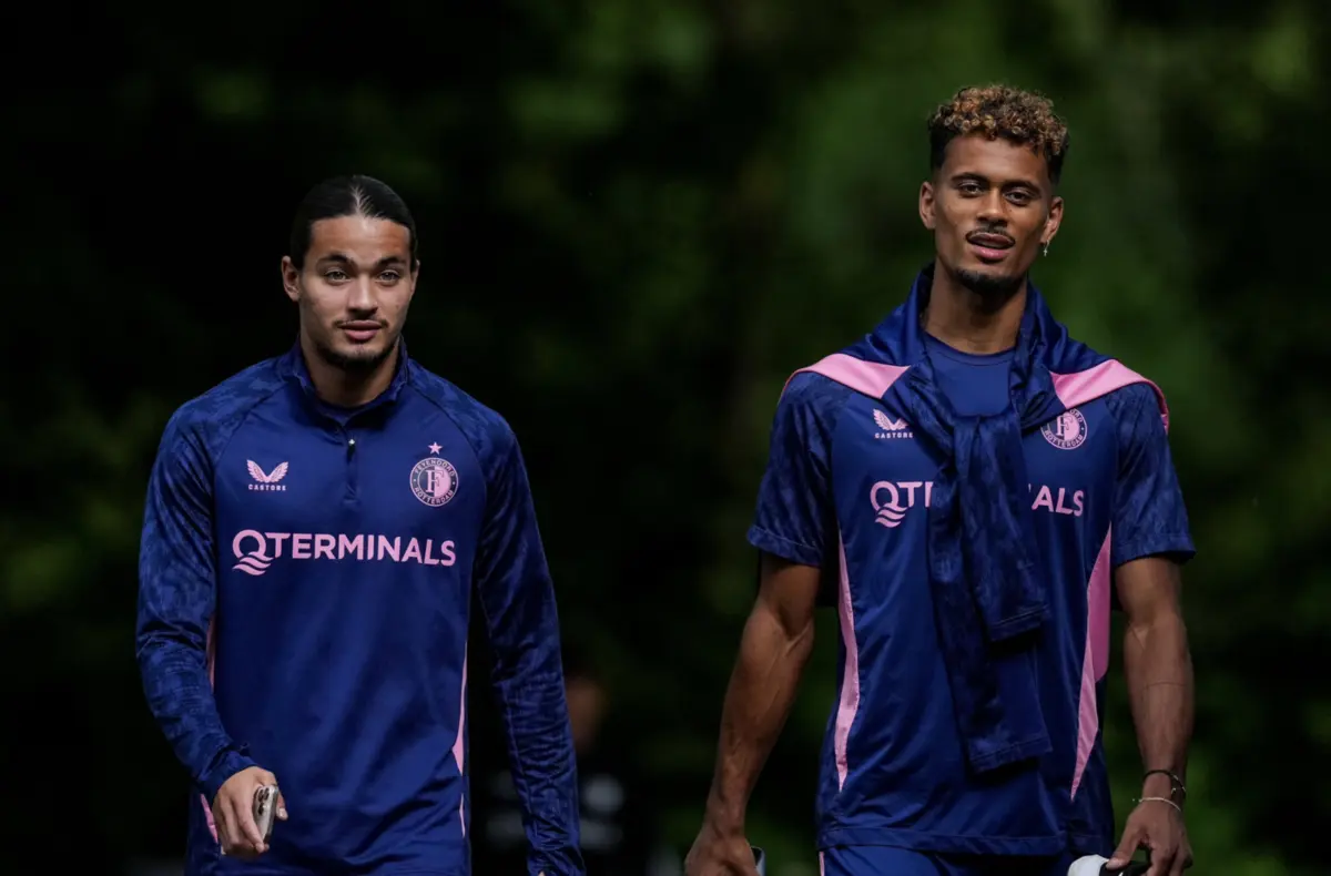 Anis Hadj Moussa e Gonçalo Borges no estágio do Barcelona