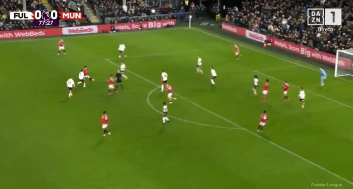 Imagem de contexto do artigo Lisandro Martínez desfaz nulo no Fulham-Manchester United: eis o golo