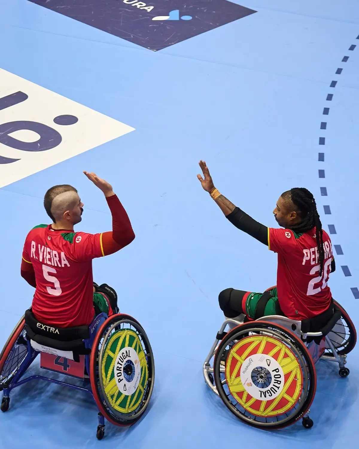 Imagem de contexto do artigo Portugal campeão europeu de andebol em cadeira de rodas com equipas de quatro