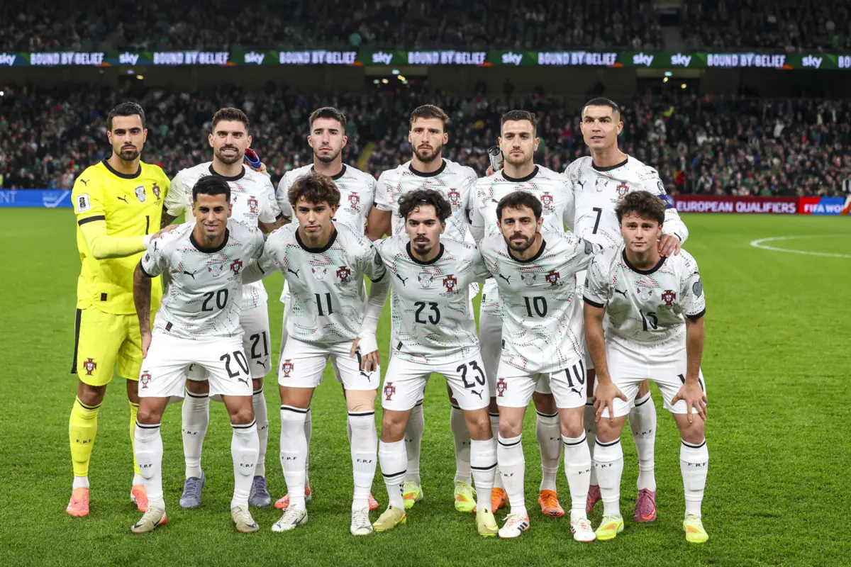 O onze titular de Portugal na Irlanda