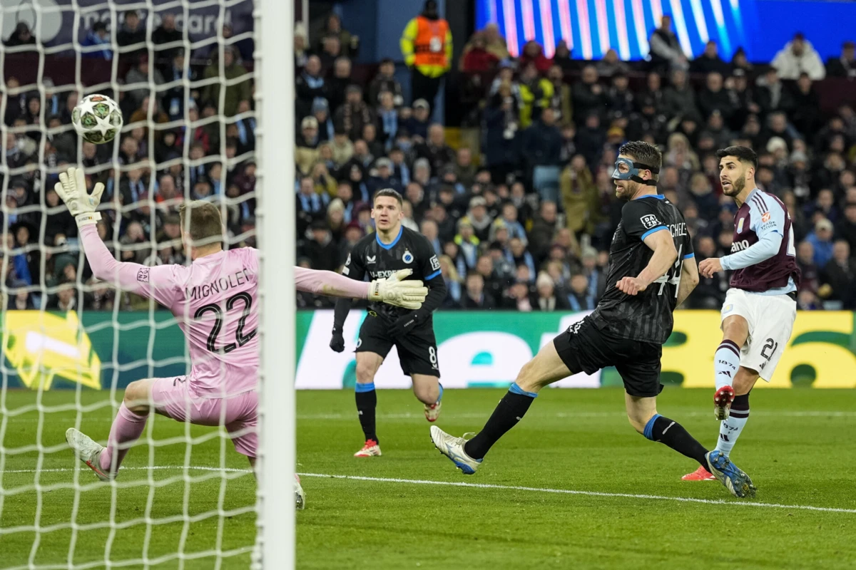 Imagem de contexto do artigo Resumo: Aston Villa volta a marcar três ao Club Brugge e continua na Champions