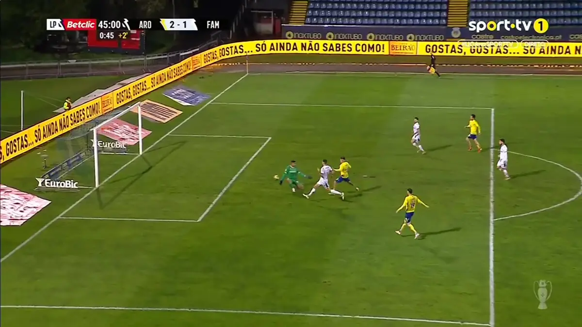 Imagem de contexto do artigo Arouca-Famalicão: reviravolta no marcador com golo de Cristo. Ora veja