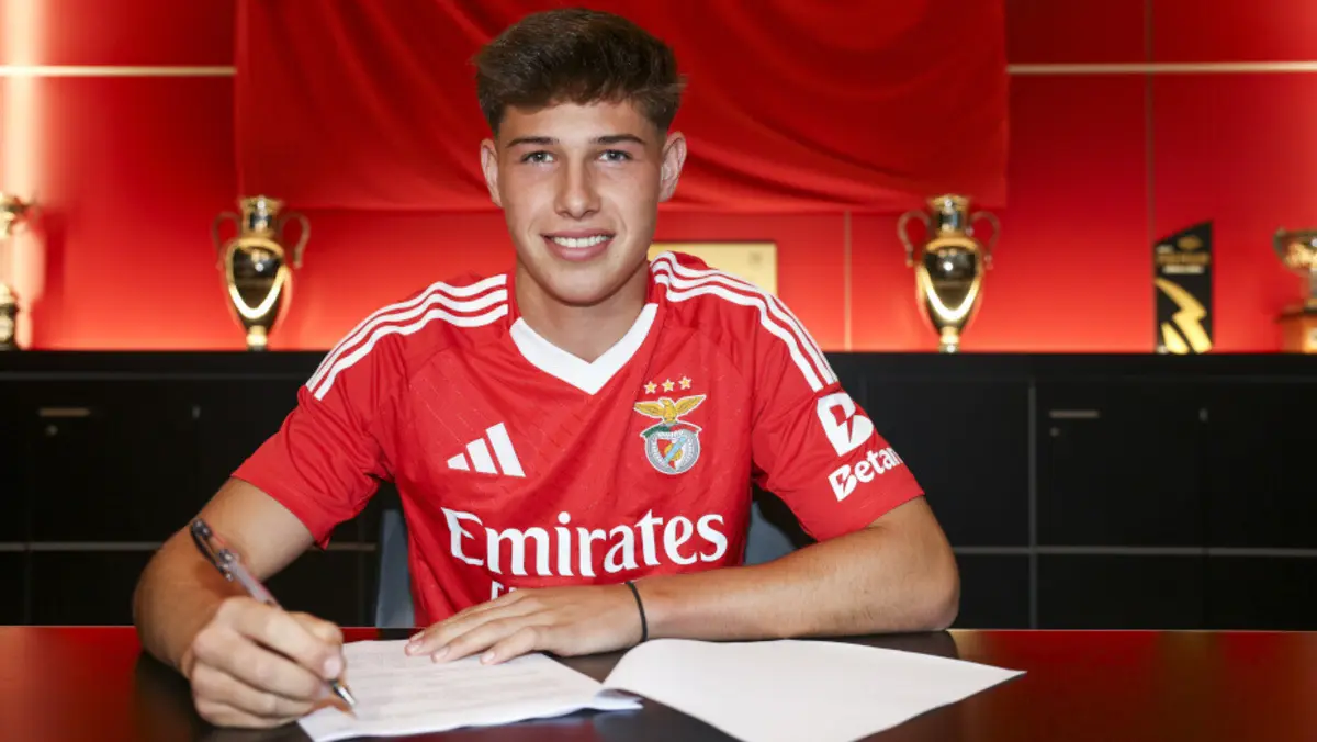 João Afonso, jogador dos sub-19 do Benfica