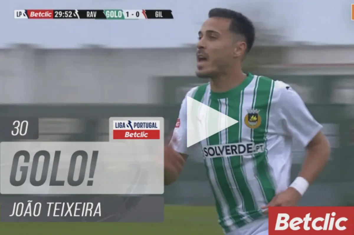 Imagem de contexto do artigo Rio Ave a vencer o Gil Vicente por 2-0 ao intervalo. Veja os golos
