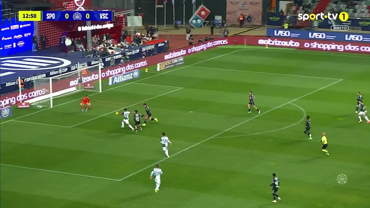 Imagem de contexto do artigo Sporting-V. Guimarães: abertura de Trincão para finalização de Luis Suárez. Ora veja