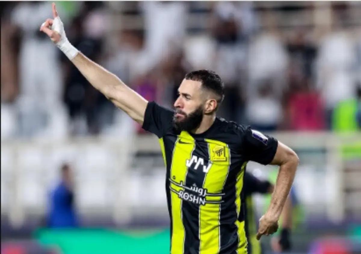 Benzema (créditos: Al Ittihad)