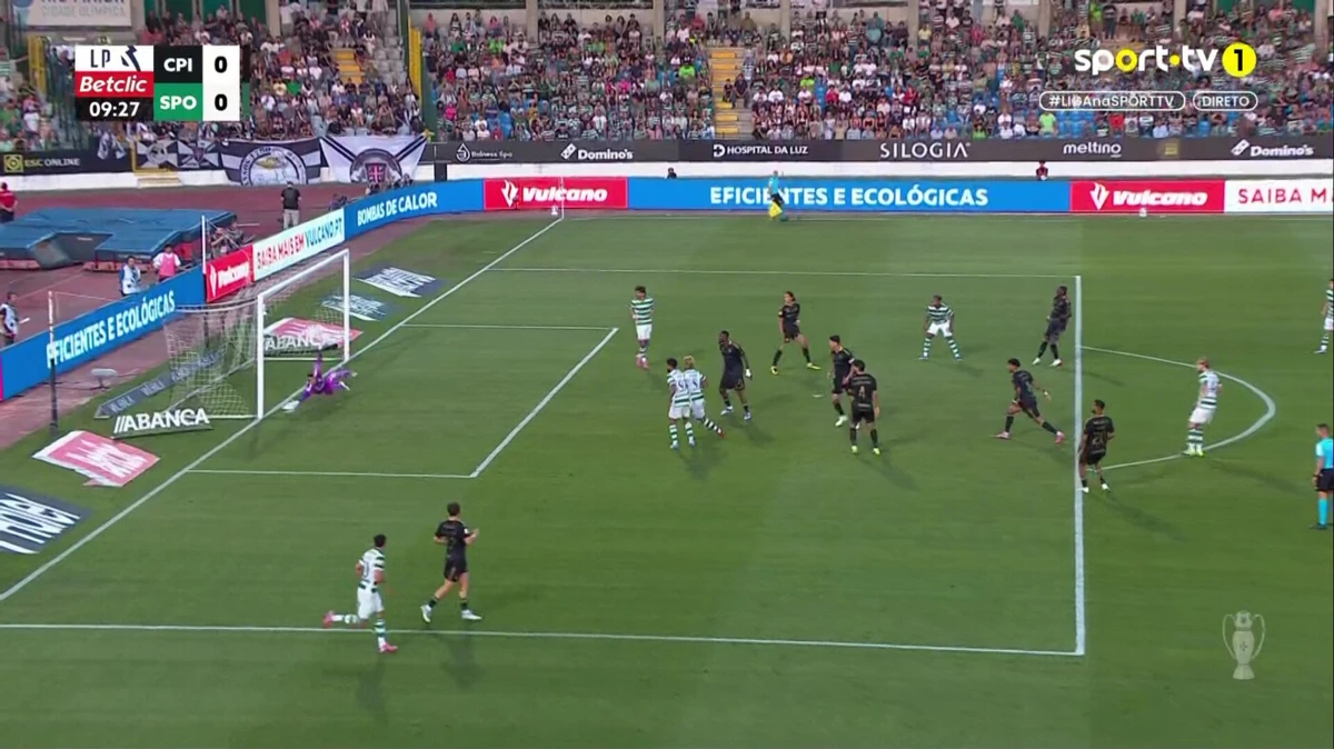 Imagem de contexto do artigo Casa Pia-Sporting: Hjulmand atirou ao poste e Sequeira negou a recarga a Luis Suárez. Ora veja