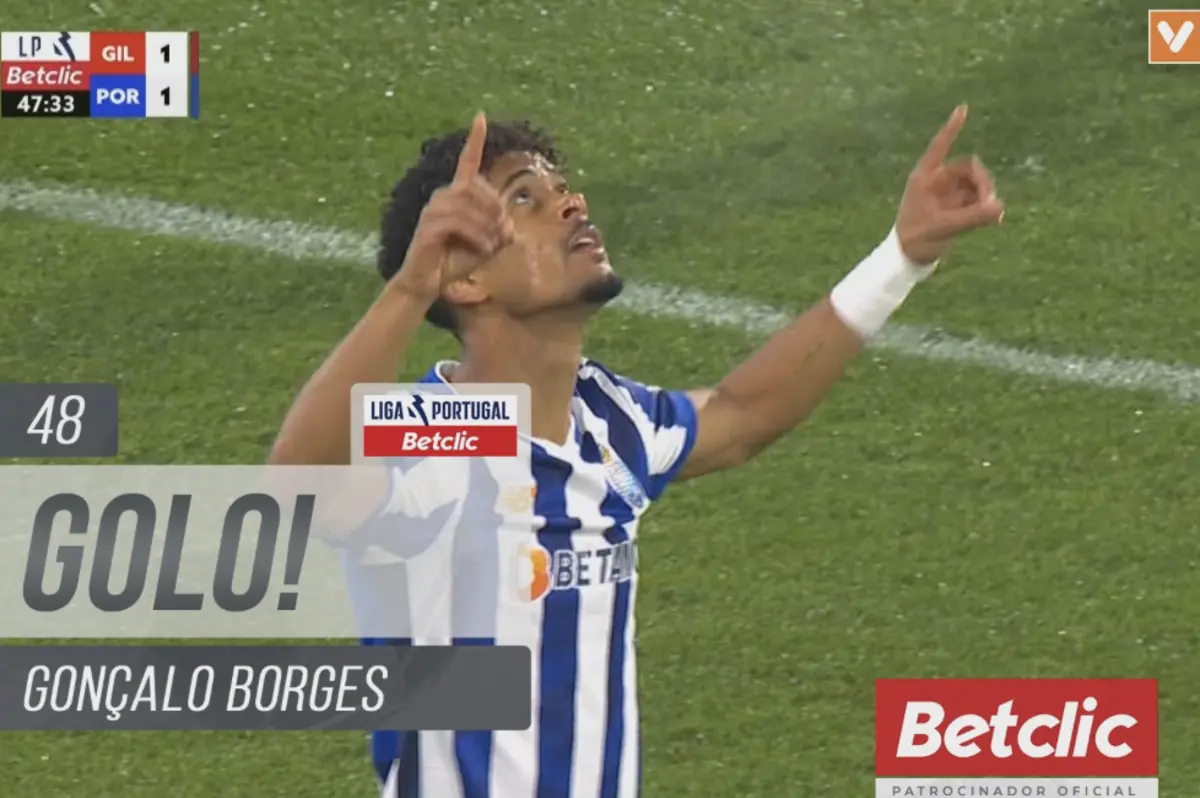 Imagem de contexto do artigo Gonçalo Borges empatou para o FC Porto, mas Josué devolveu a vantagem ao Gil Vicente. Veja
