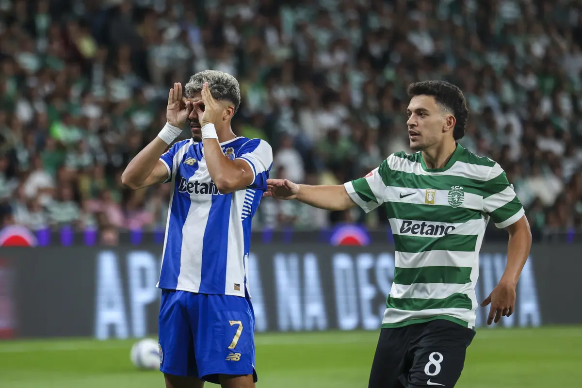 Imagem de contexto do artigo William Gomes no final do Sporting-FC Porto: "O míster deles disse que eram favoritos, mas no campo é diferente"