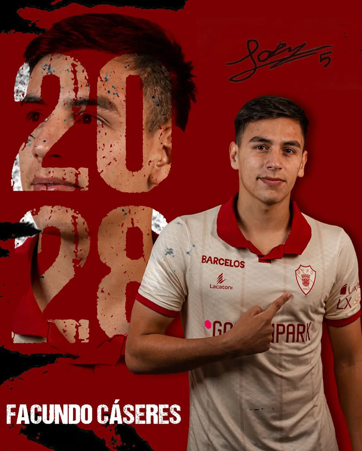 Imagem de contexto do artigo Oficial: Cáseres renova com o Gil Vicente até 2028