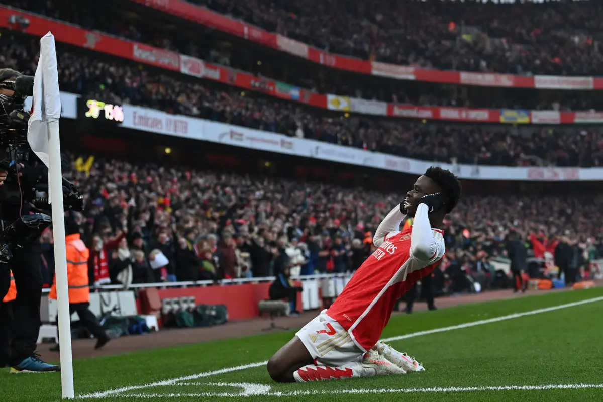 Bukayo Saka (Créditos: AFP)