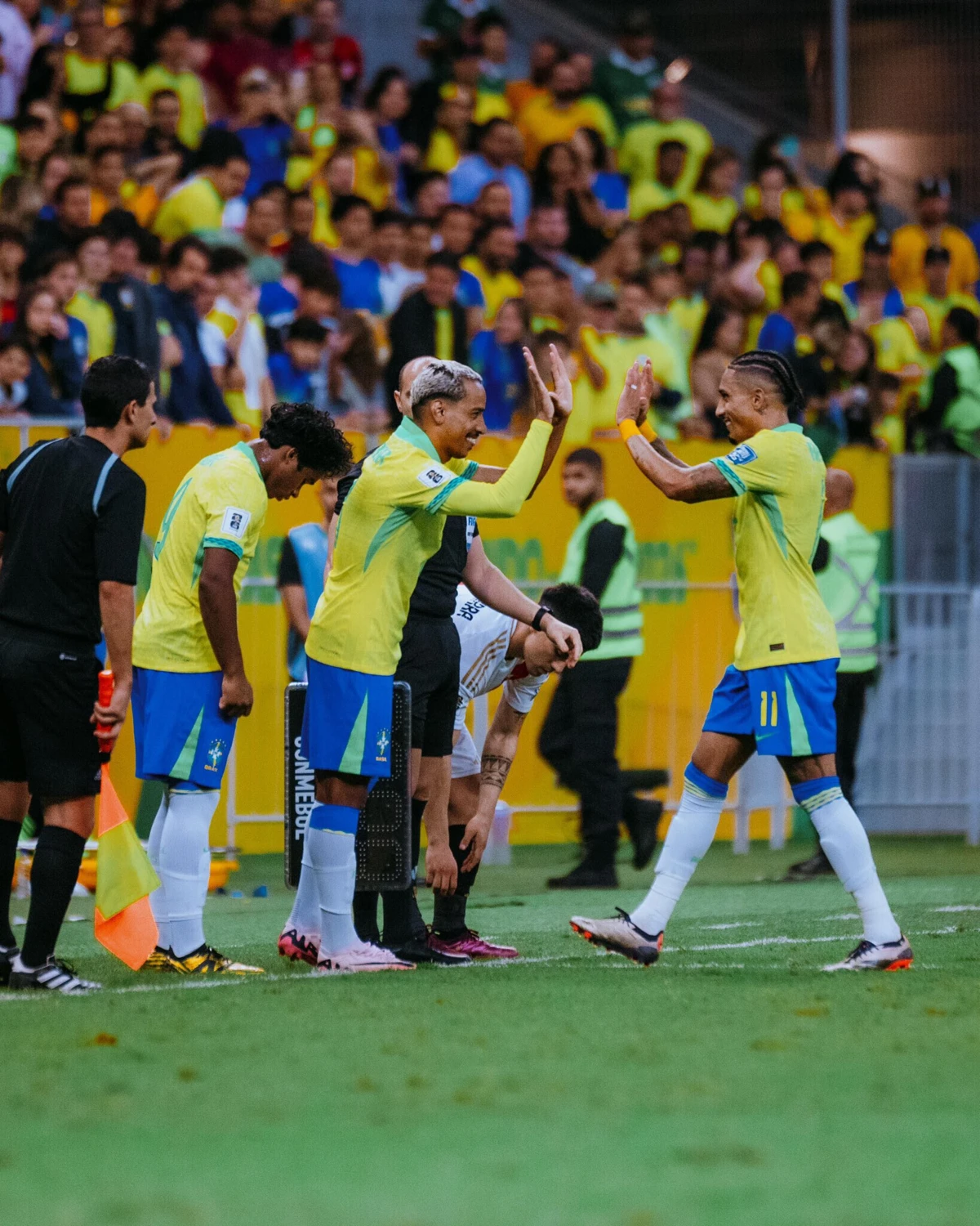 Matheus Pereira entrou por Raphinha