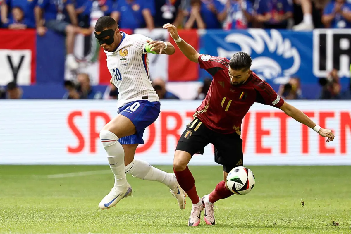 Imagem de contexto do artigo França bate Bélgica e defronta Portugal ou Eslovénia nos "quartos". Recorde o jogo