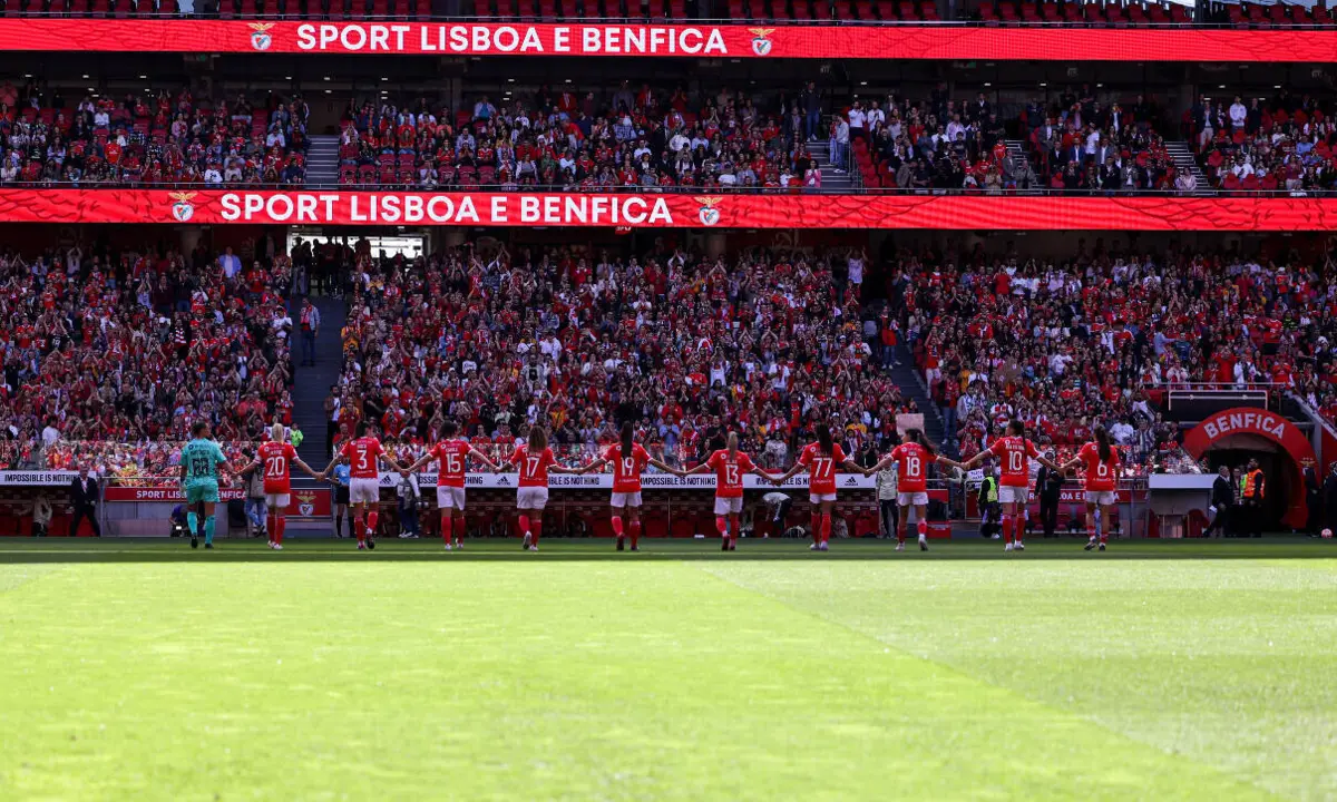 Imagem de contexto do artigo Champions feminina: Benfica defronta Eintracht Frankfurt na Luz num jogo histórico