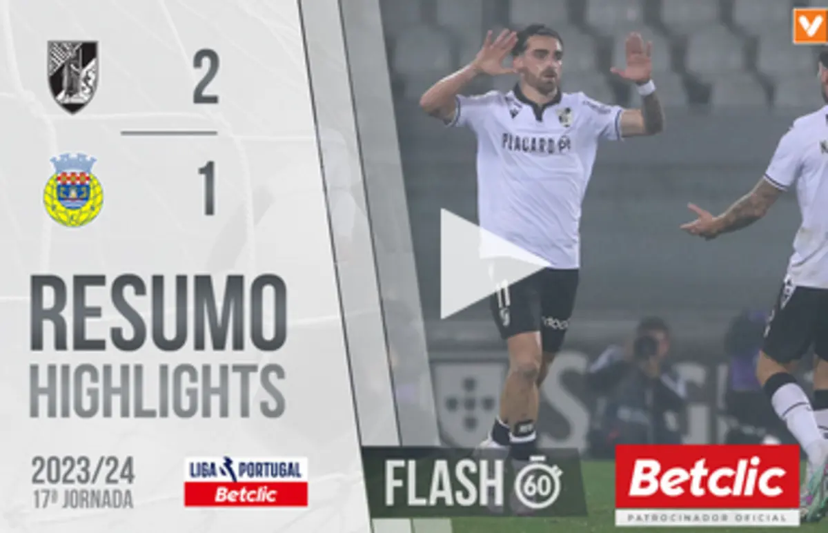 Imagem de contexto do artigo Reviravolta, VAR, golos e outros lances: o resumo do Vitória-Arouca