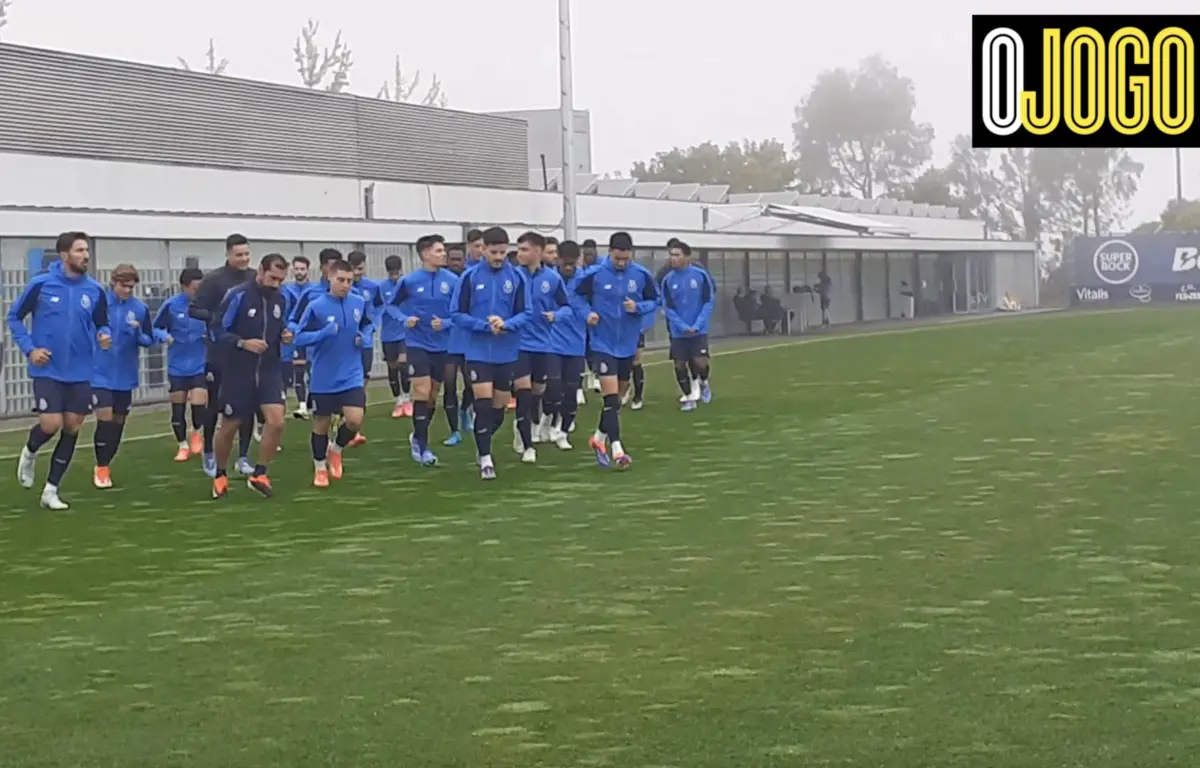 Imagem de contexto do artigo Zaidu no relvado e duas ausências no último treino do FC Porto antes do United