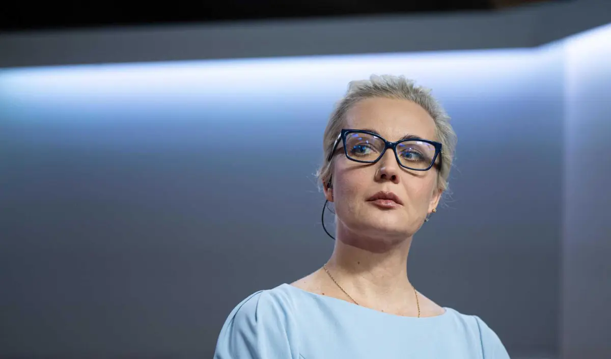 Iulia Navalnaya (créditos: LUKAS BARTH / AFP)