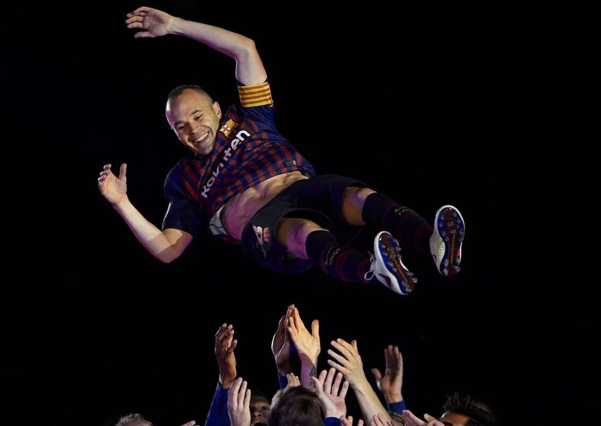 Iniesta despede-se do Barça, em 2018 (créditos: Instagram)