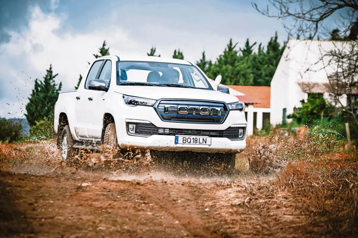 Imagem de contexto do artigo Foton eTunland, uma pickup elétrica feita para trabalhar no duro