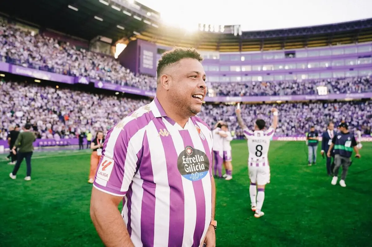 Ronaldo com a camisola do Valladolid
