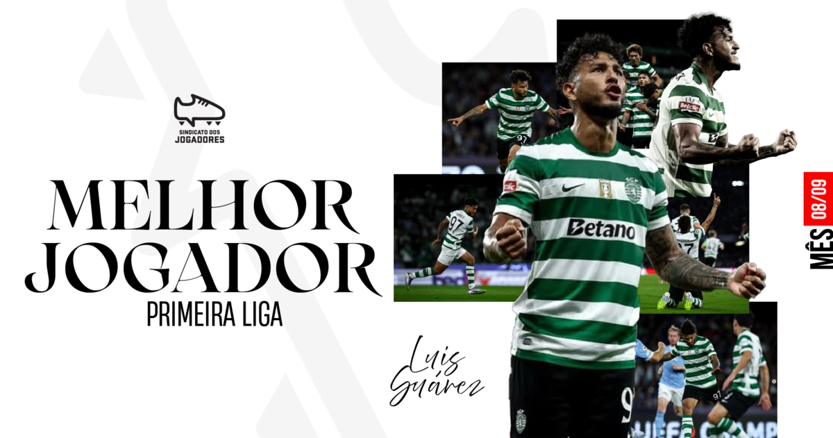 Imagem de contexto do artigo Luis Suárez supera Froholdt e é eleito melhor jogador da I Liga de agosto e setembro