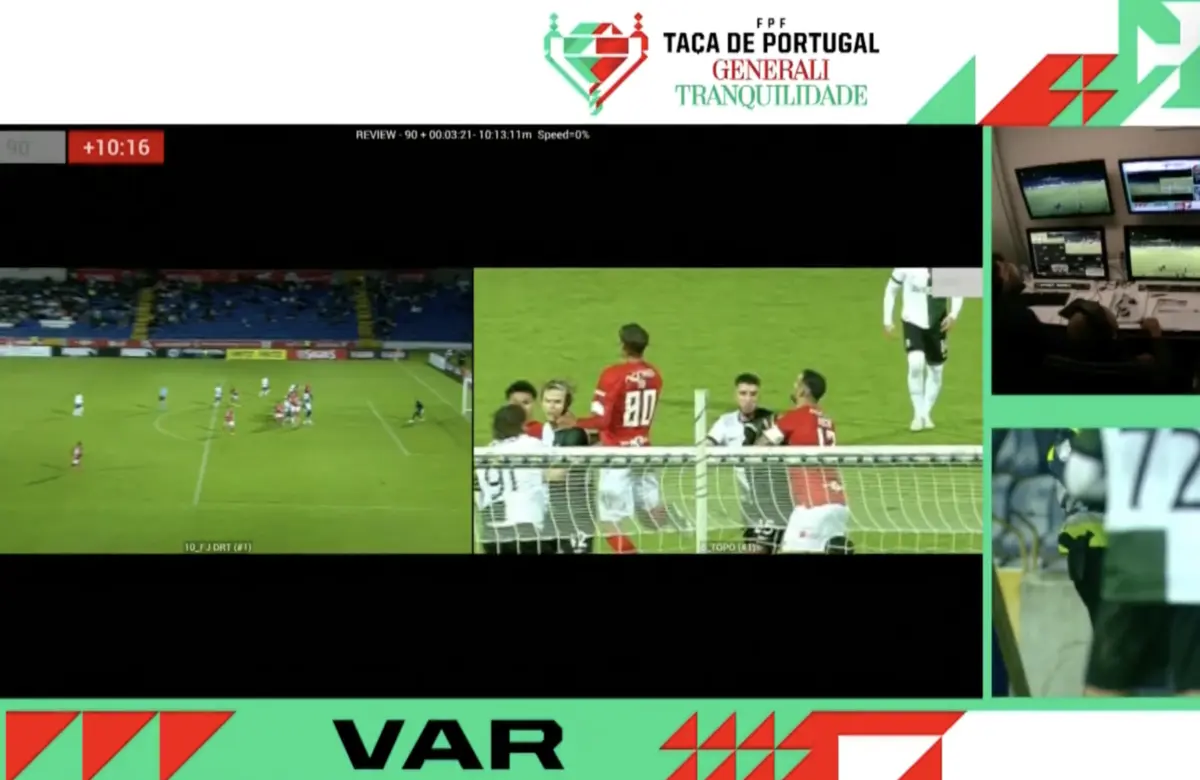 Imagem de contexto do artigo Tribunal O JOGO | Bem assinalado penálti no lance entre Tiago Duarte e Hjulmand?