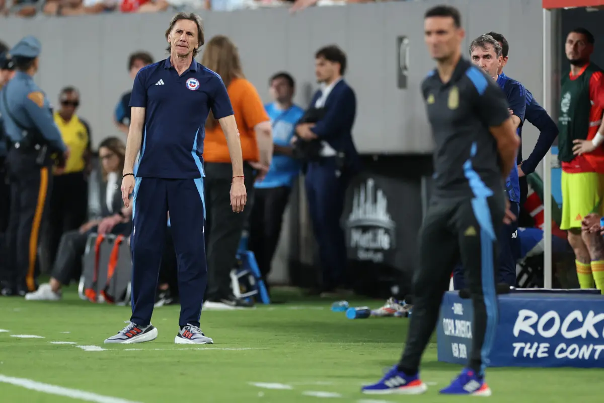 Gareca e Scaloni (Rob Carr AFP)