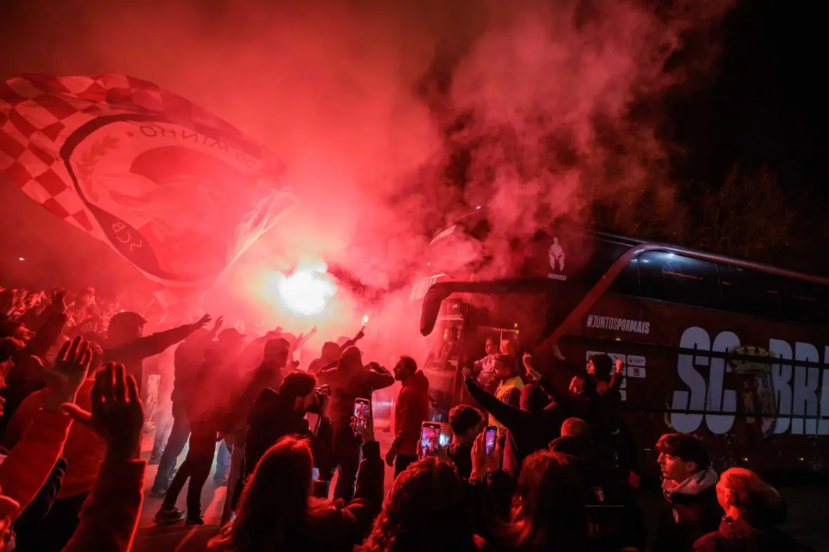 Claques do Braga abandonam bancadas na segunda parte