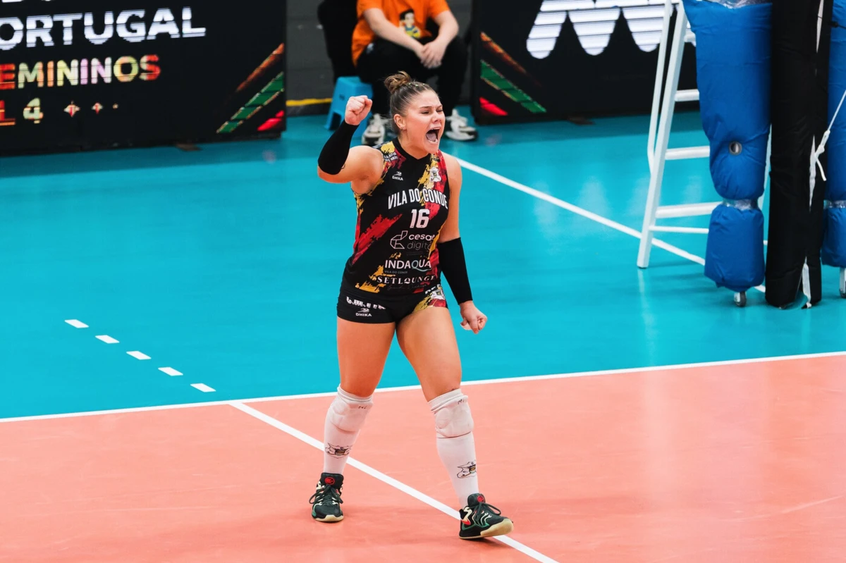 Tainá na meia-final da Taça de Portugal feminina (créditos: Federação Portuguesa de Voleibol)