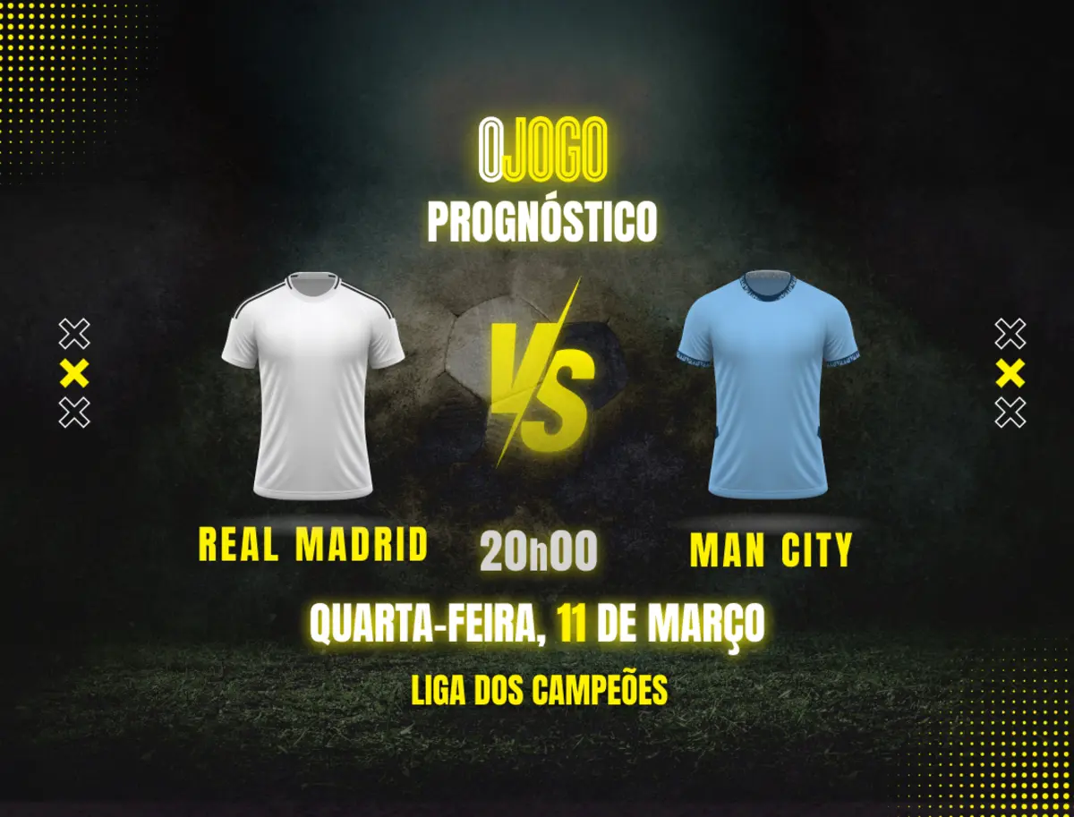 Imagem de contexto do artigo Prognóstico Real Madrid vs Man City: Dicas - Champions League