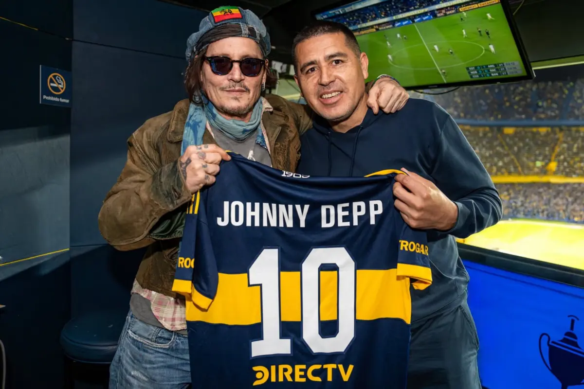 Johnny Depp e Riquelme