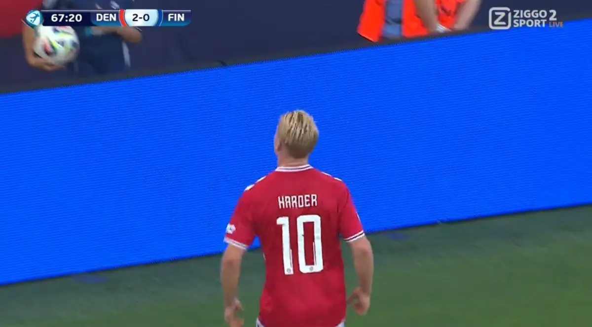 Imagem de contexto do artigo Harder bisa pelos sub-21 da Dinamarca. Veja os golos