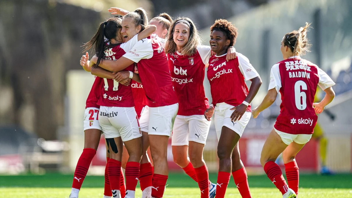 A equipa feminina do Braga vai jogar com o Valur na qualificação para a Liga dos Campeões
