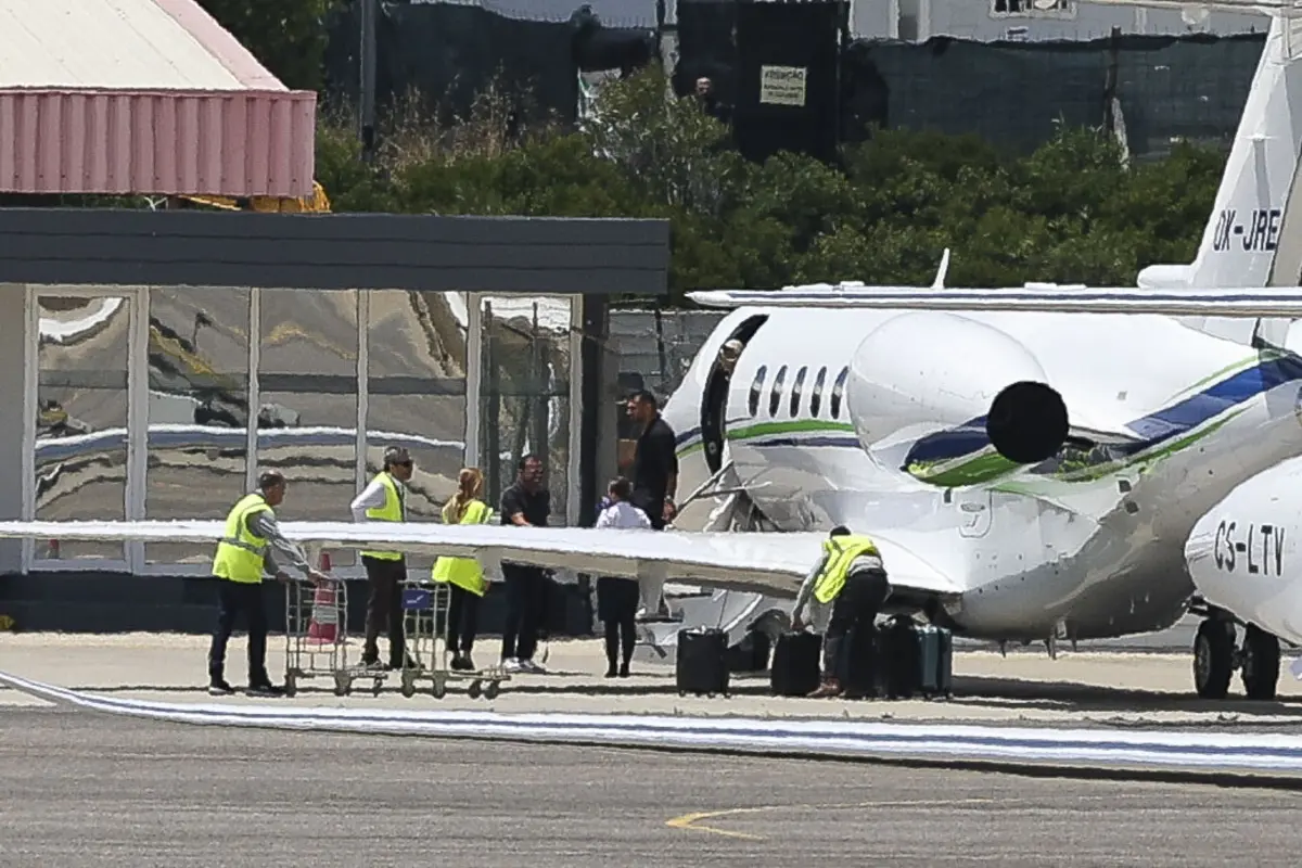 Pavlidis à chegada (Créditos: Paulo Spranger/Global Imagens)