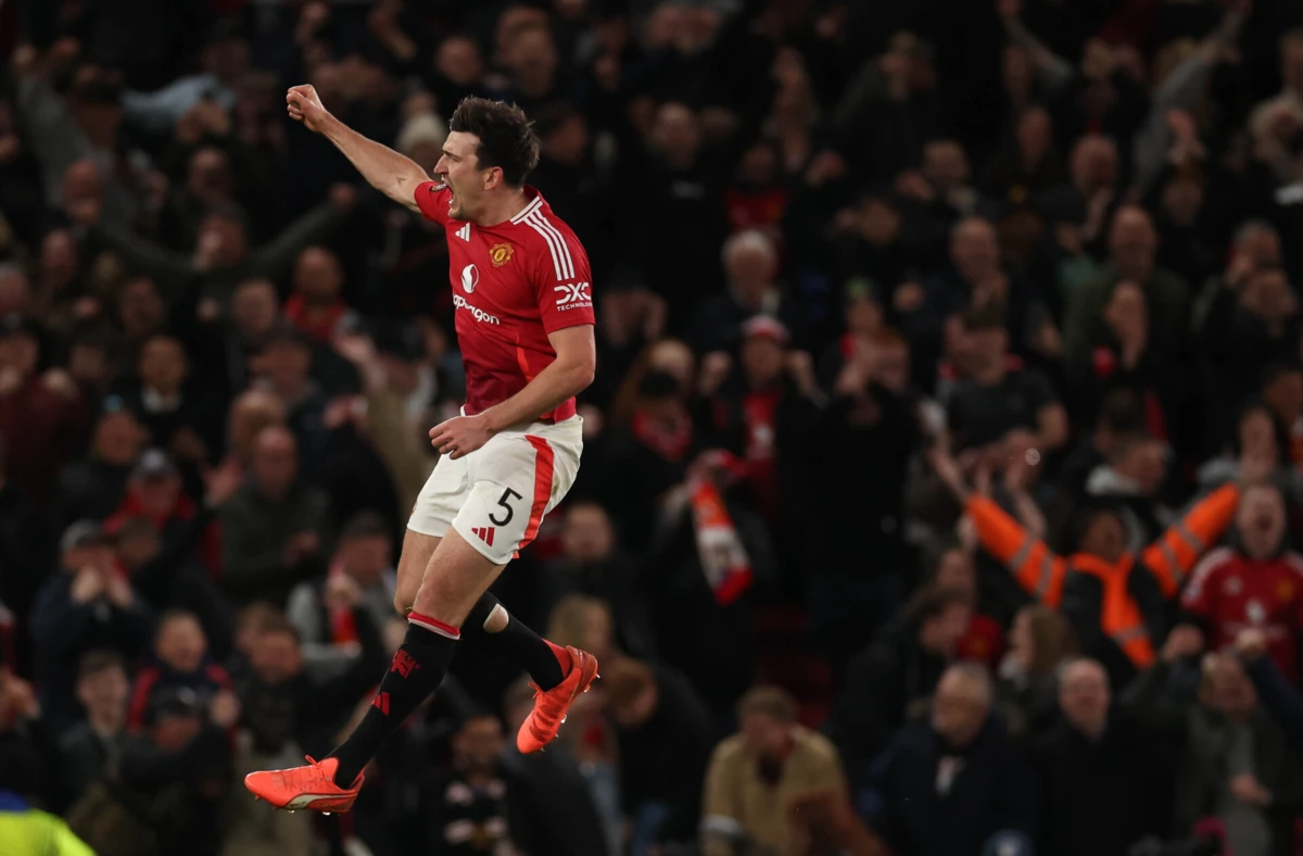 Harry Maguire foi herói em Old Trafford (créditos: EPA)
