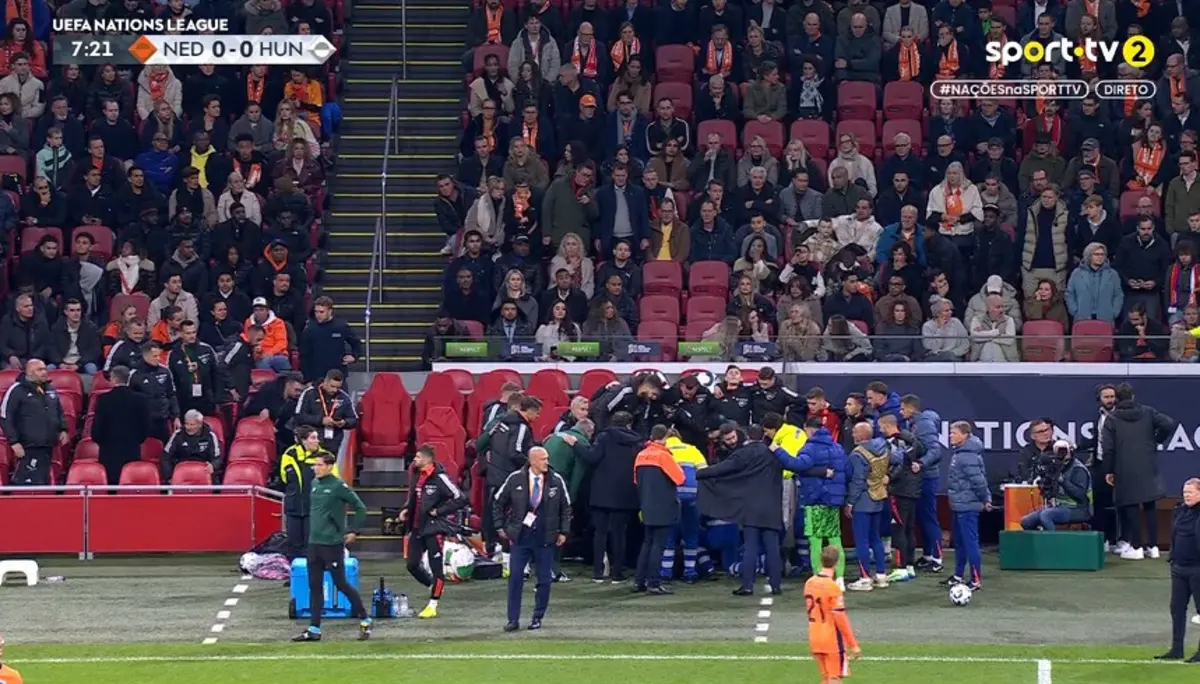 Banco da Hungria (créditos: Sport TV)