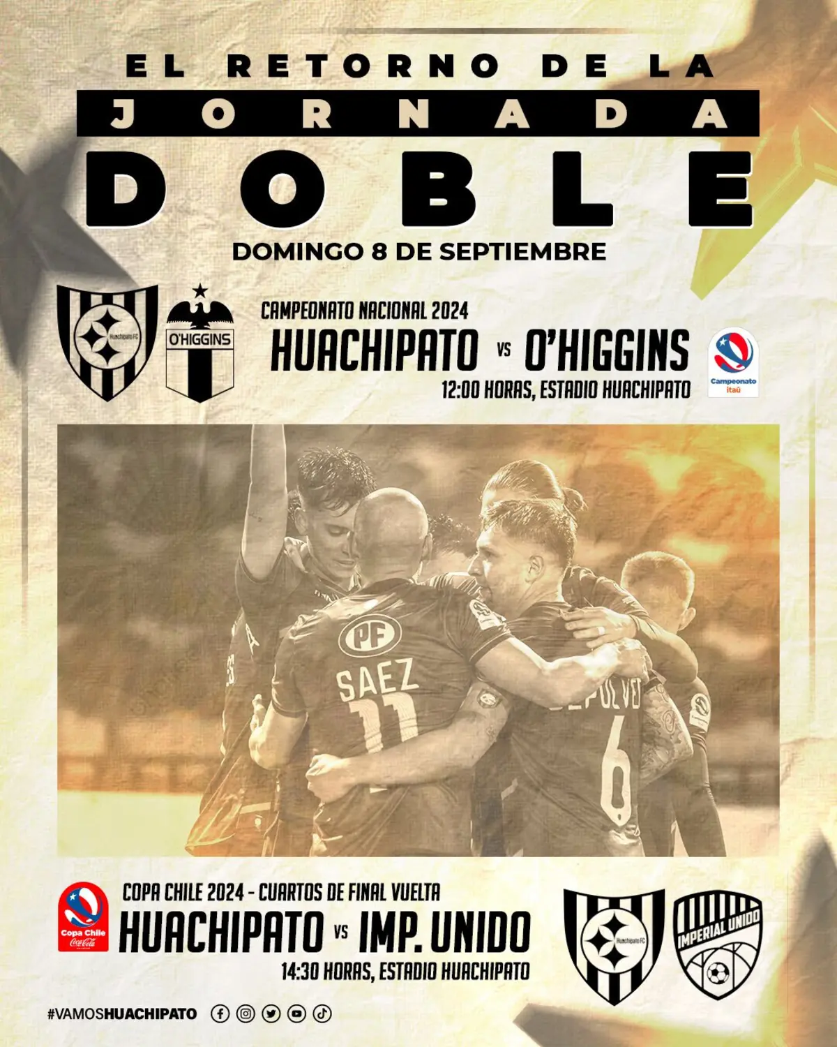 Imagem de contexto do artigo Insólito: equipa chilena tem dois jogos no mesmo dia e vende bilhetes com desconto