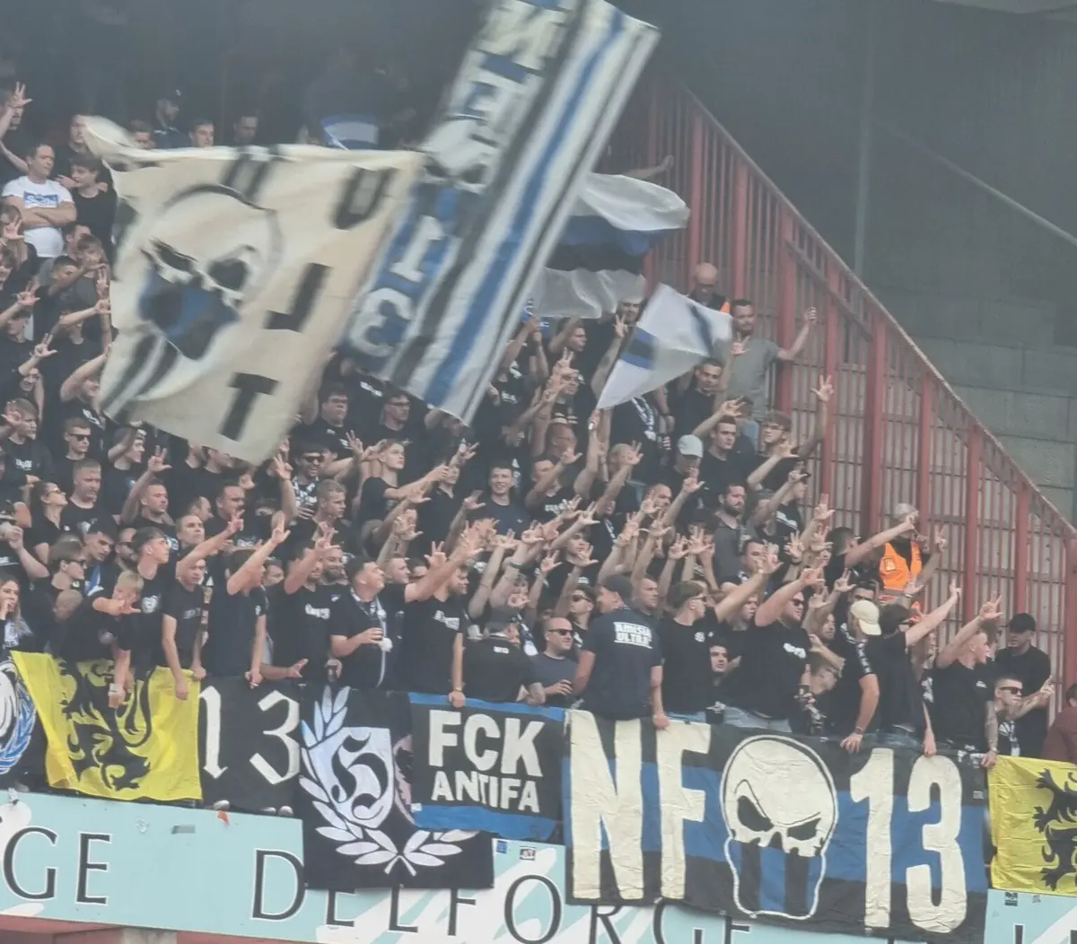 Imagem de contexto do artigo Polémica na Bélgica por gestos nazis de adeptos do Club Brugge