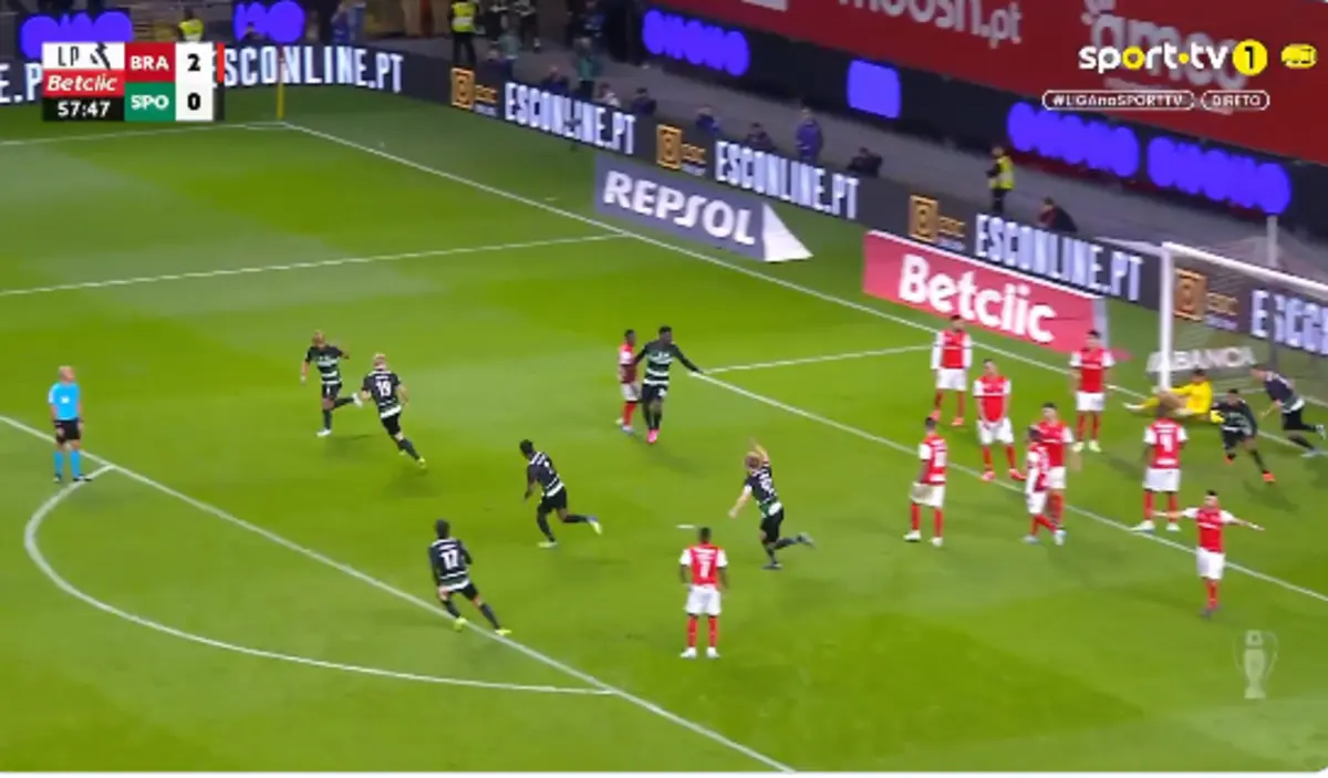 Imagem de contexto do artigo Morita reduziu desta forma a desvantagem do Sporting em Braga