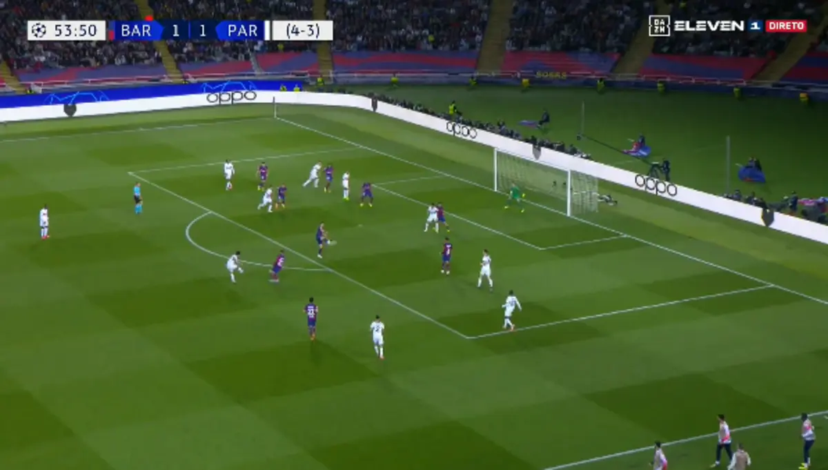 Imagem de contexto do artigo O golaço de Vitinha que empatou a eliminatória entre Barcelona e PSG