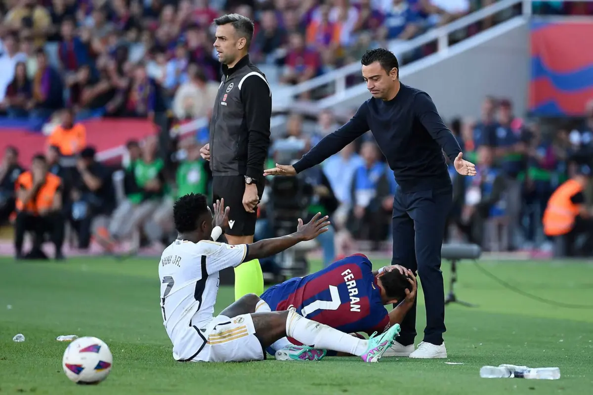 Xavi Hernández, treinador do Barcelona (Fotografia: AFP)
