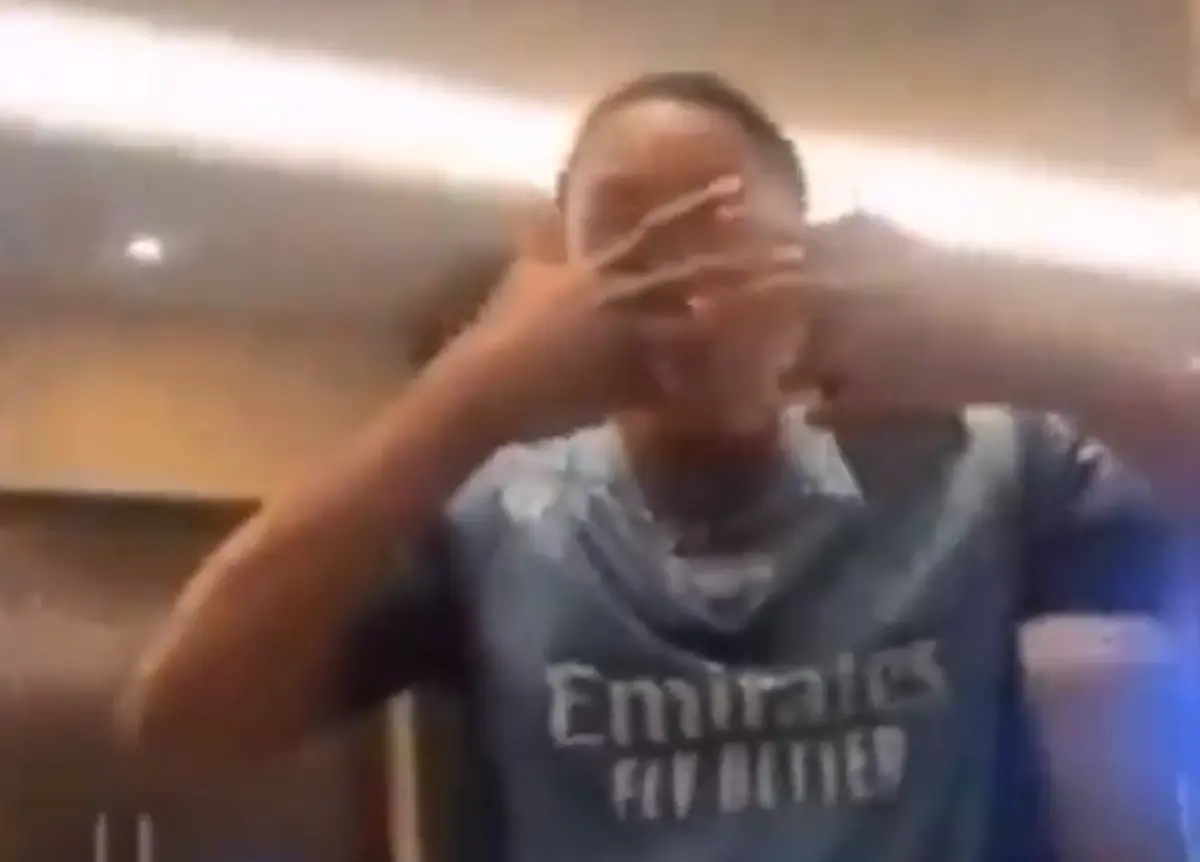 Imagem de contexto do artigo Defesa do Arsenal festeja a contratação de Gyokeres e até imita o festejo