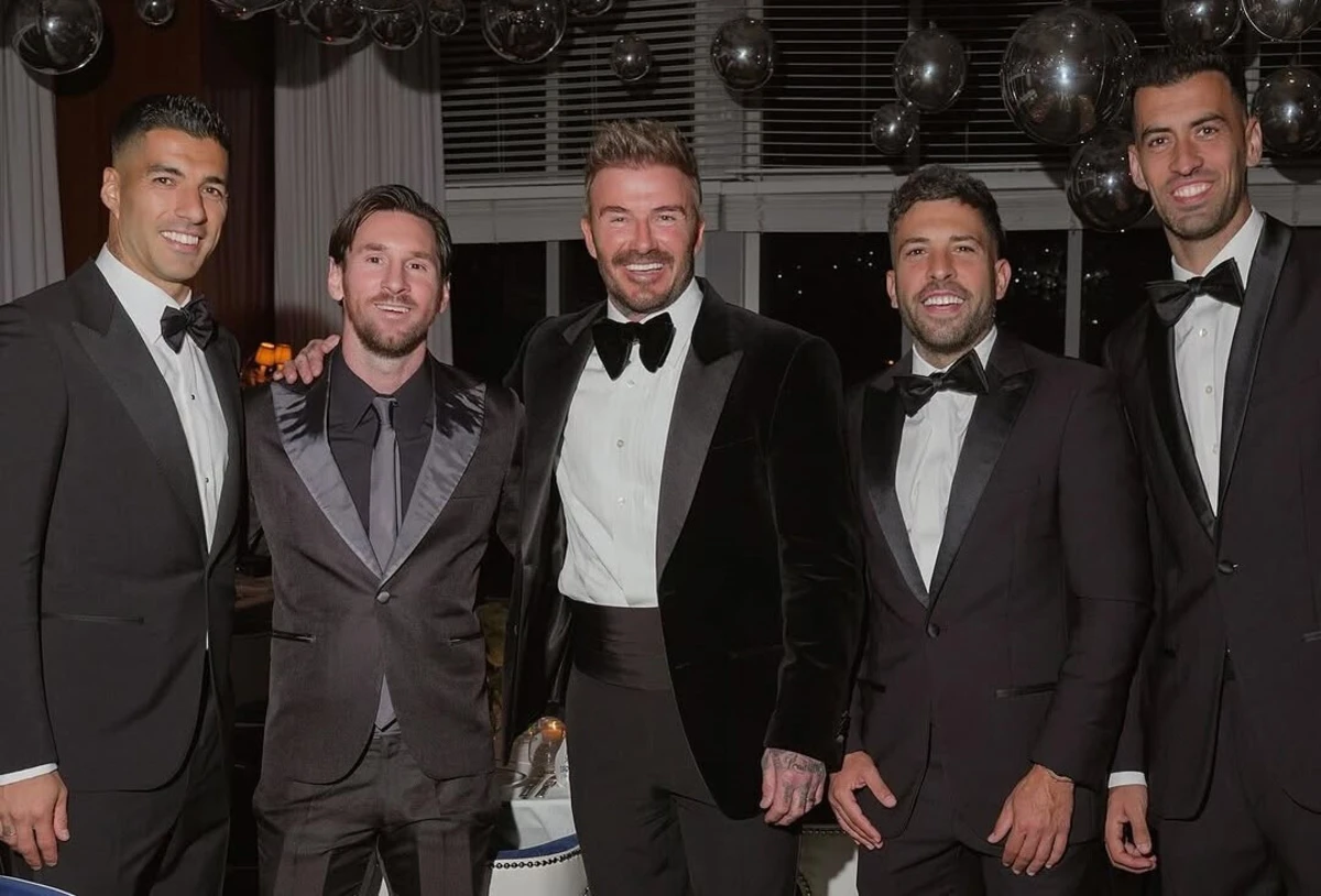 Imagem de contexto do artigo David Beckham começa a celebrar 50 anos e não faltaram craques: ora veja