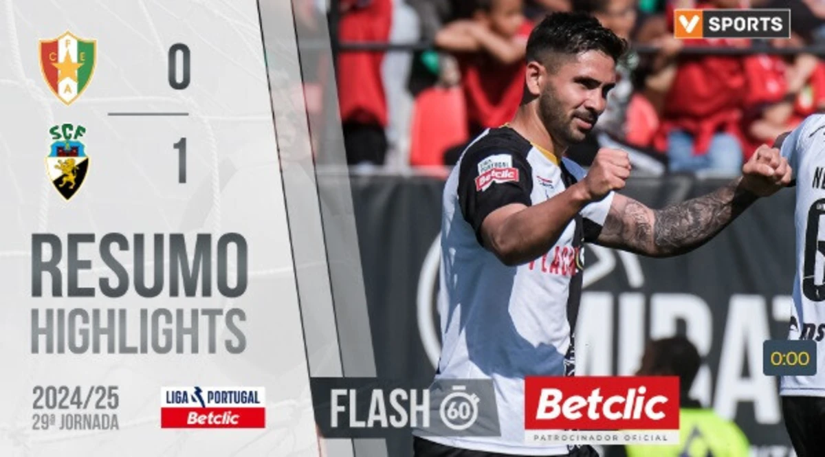 Imagem de contexto do artigo Um minuto que resume o Estrela da Amadora-Farense: veja o vídeo