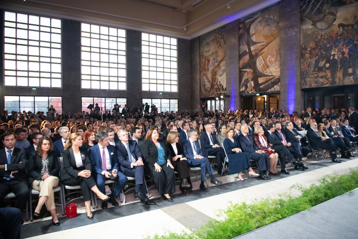 Imagem de contexto do artigo Rui Costa e Frederico Varandas juntos na tomada de posse de Carlos Moedas